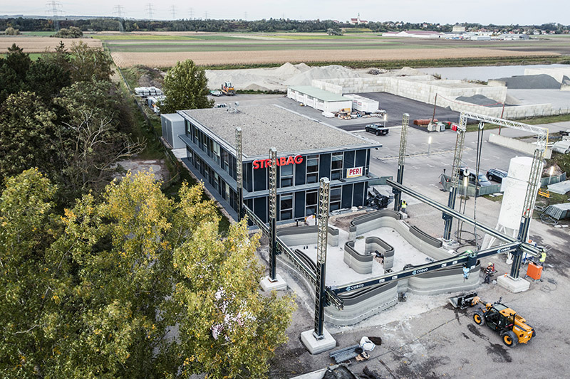 STRABAG und PERI: Österreichs erstes Gebäude aus dem 3D-Drucker 