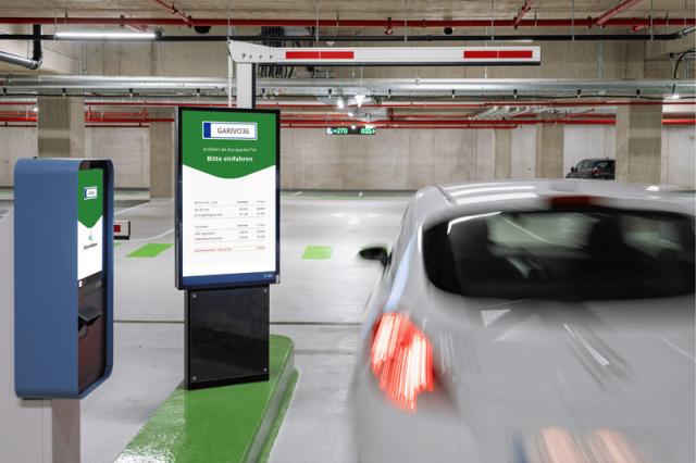 Einfahrt zur Messegarage