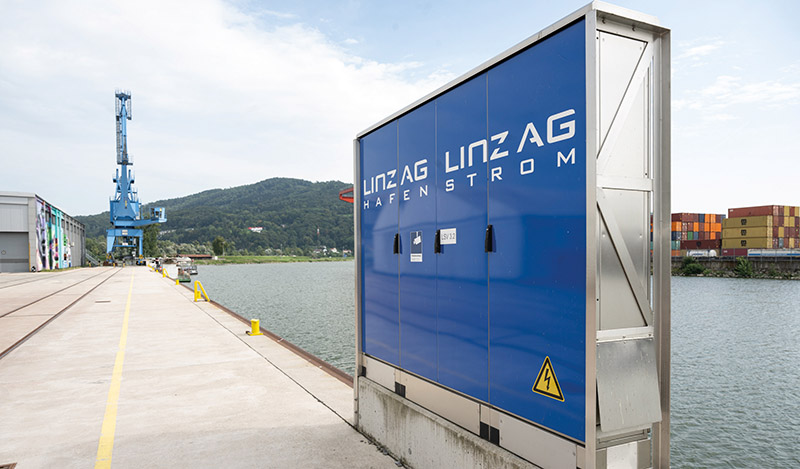 Linz AG Hafen LAndstromanlage