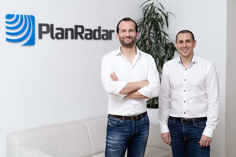 Foto: Sander van de Rijdt, PlanRadar-CoGeschäftsführer, Ibrahim Imam, PlanRadar-Co-Geschäftsführer. (c) planradar