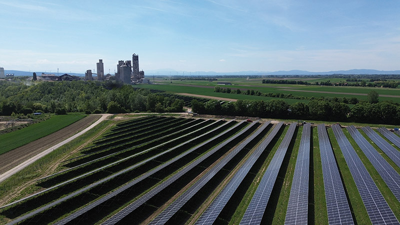 VERBUND und HOLCIM bringen Sonnenenergie nach Mannersdorf. Copyright: VERBUND