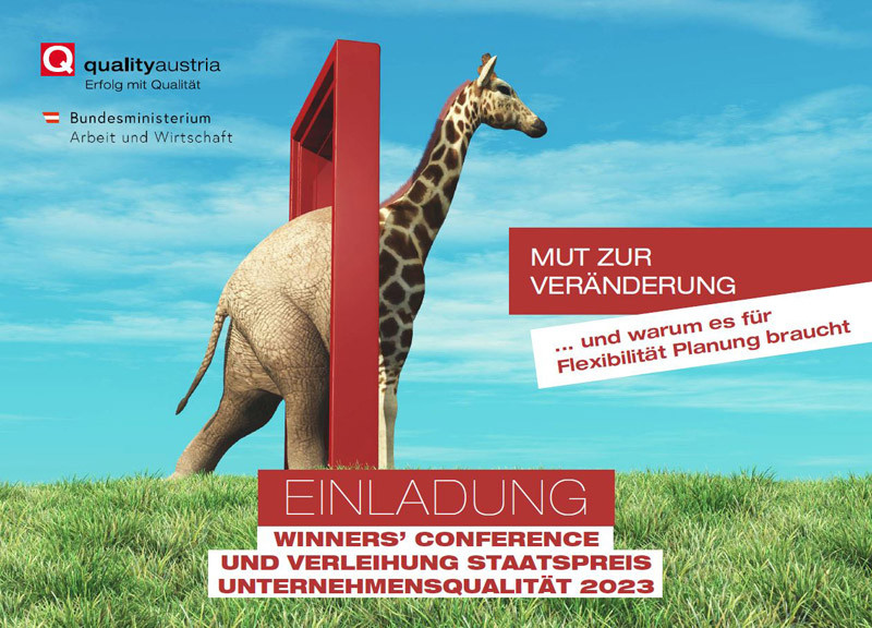 qualityaustria Winners' Conference und Verleihung Staatspreis Unternehmensqualität 2023