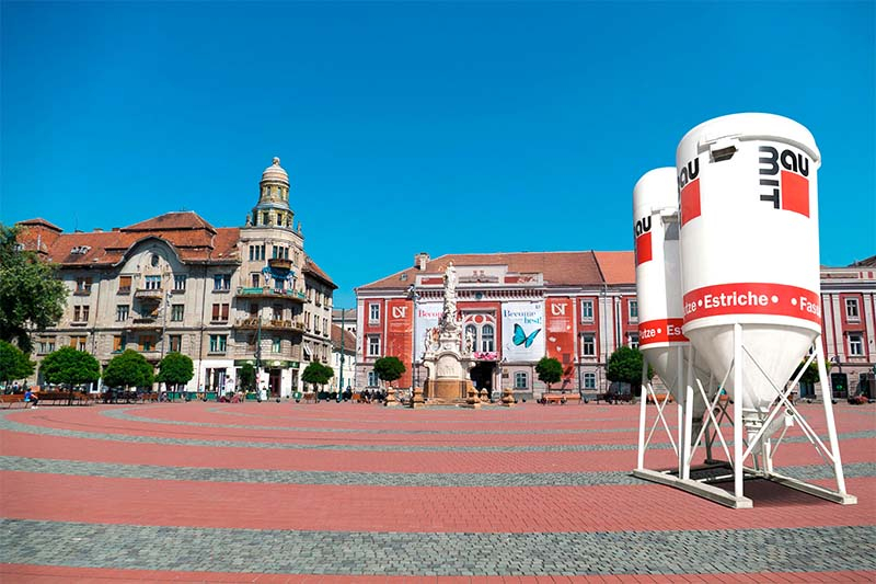 Foto: Herausgeputzt: Timisoara ist 2021 europäische Kulturhauptstadt, dementsprechend wird derzeit viel renoviert und saniert. Ein großer Markt für Baumit Sanier-Produkte.