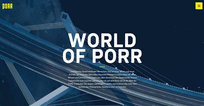 Die neue World of PORR ist ab sofort unter www.worldofporr.com verfügbar. 