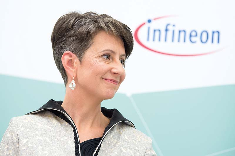 Foto: Besser kann es kaum werden: Infineon-Vorstandsvorsitzende Sabine Herlitschka freut sich über Milliarden-Zusage für Villach.