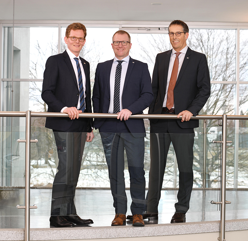 Bernhard Egert, CEO Stefan Graf und Michael Bauer.