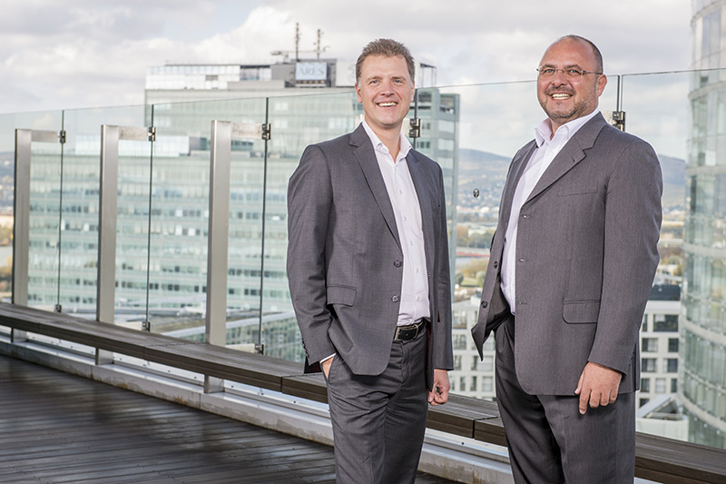 Die Geschäftsführer der neuen Metallica Stahl- und Fassadentechnik GmbH: Jürgen Laky und Peter Tropper.