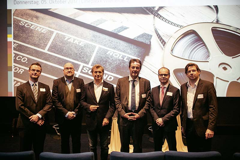 Foto: Bernhard Horn (Österreichische Nationalbank), Andreas Teischl (Erste Group), Erwin Greiml (adesso Austria), Georg Bürstmayr (Die Grünen), Gerald Steiner (Andréewiitch & Partner), Martin Szelgrad (Telekom & IT Report).