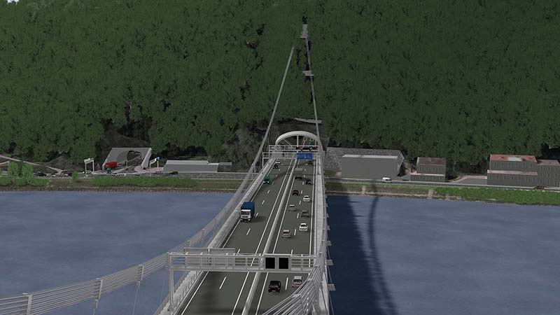 Foto: Mit dem Bau der neuen Donaubrücke sind im Februar die Arbeiten für die 668 Millionen Euro schwere Linzer Westumfahrung A26 angelaufen. 
