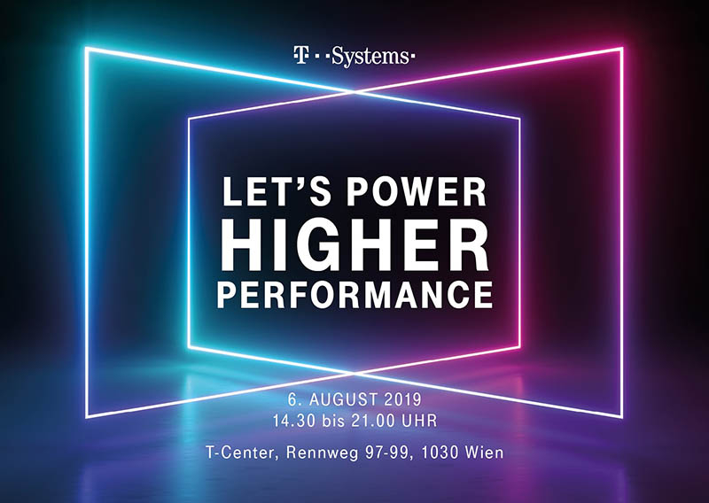Einladung zum T-Systems Sommerevent: "Let´s Power Higher Performance"