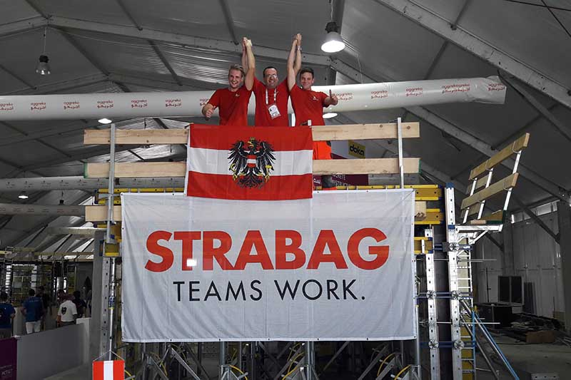 Foto: Zum zweiten Mal in Folge holte STRABAG in der Kategorie Betonbau die Goldmedaille. 