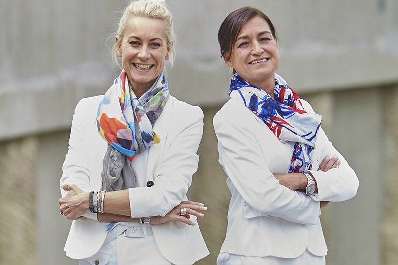 Sabine Obermayer und Katharina Zaunstöck, die beiden Geschäftsführerinnen bei Okalin.