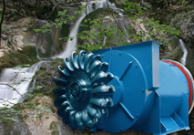 Synchrongeneratoren von Hitzinger für den Einsatz in Kleinwasserkraftwerken.