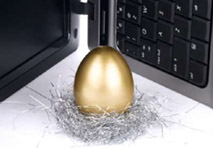 Im Internet ist das ganze Jahr Ostern – und die Suche nach goldenen Eiern hat dort Tradition. 