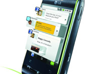 Das »LG Optimus GT540« ist ein sozialer Geselle und unterstützt Groß und Klein beim Netzwerken.