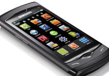 Samsung mit dem ersten Handy auf dem werkseigenen Bada-Betriebssysten.