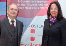 Manfred Matzka und Petra Jenner sind E-Government-Partner auf Browserbasis.