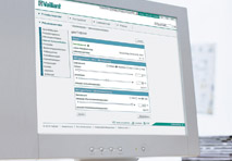 Vaillant bietet Heizungskunden, das System über Internet zu  bedienen.