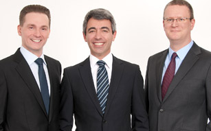 Das TRIA Management v.l.: Paul Haberfellner, Damianos Soumelidis, Thomas Riedl.