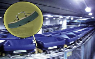 Schutz für das Gepäck mit ACE-Komponenten im Flughafen Zürich.