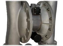 Die Druckluft-Membran-Pumpe AOD schafft stolze 50 m3/h.