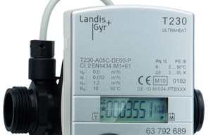 Neues Messgerät ''Ultraheat T230'' in Leichtbauweise von Landis+Gyr.