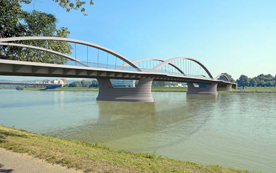 So könnte die neue Eisenbahnbrücke über die Donau in Linz aussehen. 